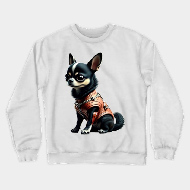 Chihuahua gentleman Crewneck Sweatshirt by IDesign23